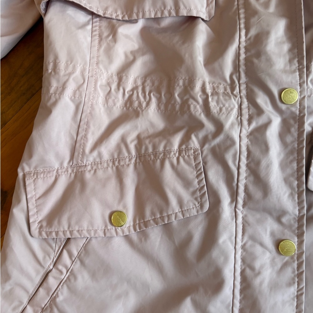 Cole Haan Water Repellent Hooded Parka Apricot Size S, NEW - Picture 12 of 16
